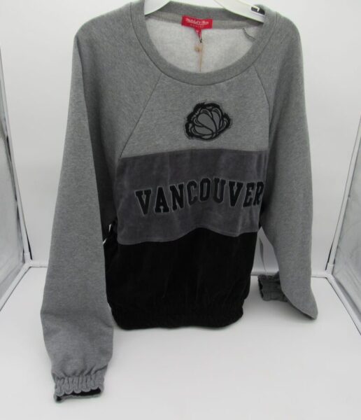 Mitchell & Ness Womens' Grizzlies Velour Fleece Sweater - Medium - Grey image 0