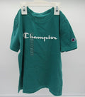 Champion Boys' Enzyme Washed Script T-Shirt - XS - Green image 0