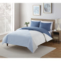 Serta So Soft 3-Piece Blue Reversible Comforter Set, Full/Queen image 0