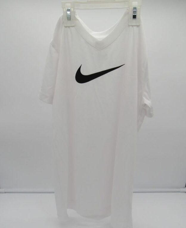 Nike Boys' Legend Dri-FIT V-Neck Graphic T-Shirt L - White w/ Black Wing image 0