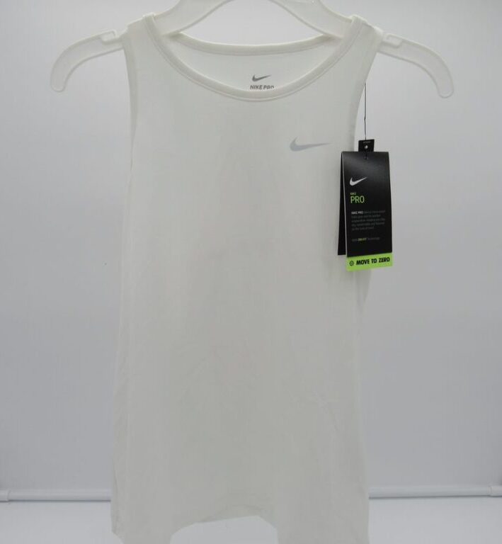 Nike Girls' Pro Tank - Medium - White image 0