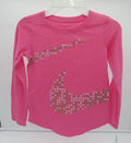 Nike Girls' Heart Swoosh Long-Sleeve Shirt - Size 6X - Pinksicle image 0