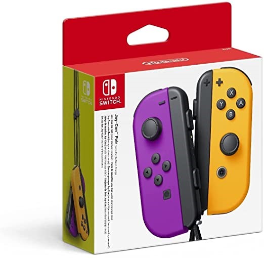 Nintendo Switch Joycons Orange/Purple image 0