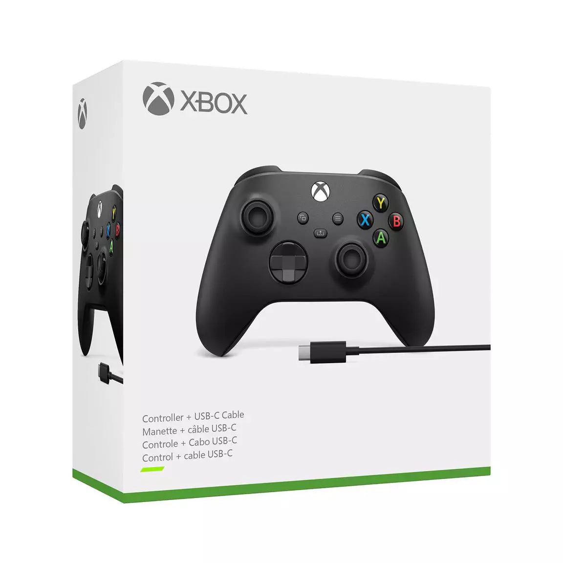 Black Wirless Xbox Controller + USB Connector image 1
